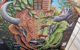 Zdjęcie muralu z przodu