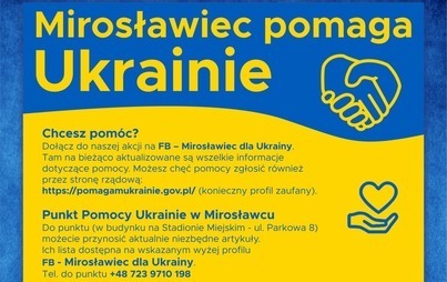 Zdjęcie do Mirosławiec pomaga Ukrainie
