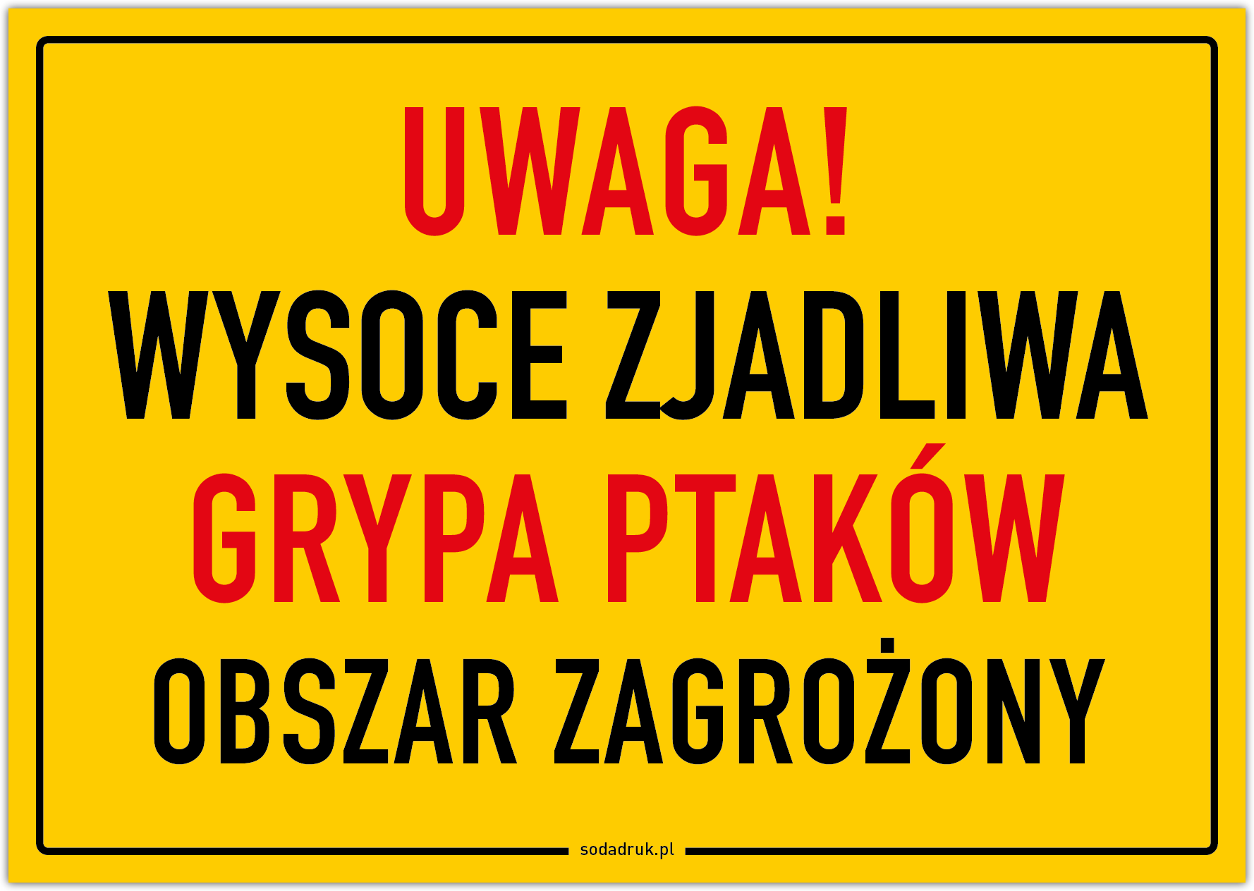 UWAGA ! - Wysoce zjadliwa grypa ptak&oacute;w (HPAI) w&nbsp;wojew&oacute;dztwie zachodniopomorskim.