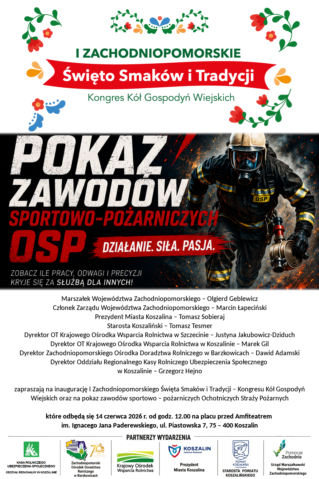 Zaproszenie na&nbsp;Święto Smak&oacute;w i&nbsp;Pokaz OSP 