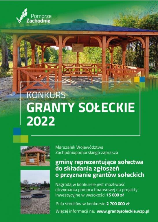 plakat konkursowy Grantów Sołeckich 2022