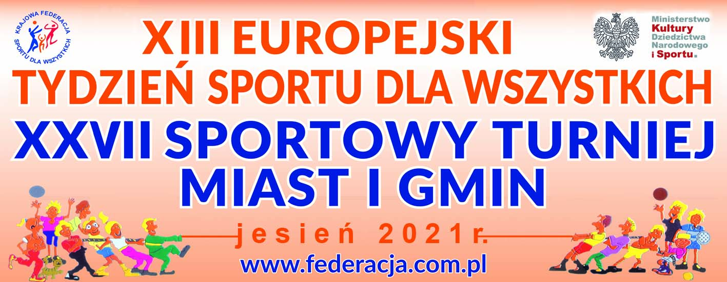 banner promujący XIII Europejski Tydzień Sportu dla Wszystkich 2021