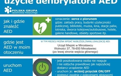 Zdjęcie do Pierwszy og&oacute;lnodostępny defibrylator w Mirosławcu