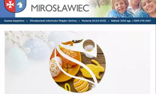 Grafika pierwszej strony Informatora Miejskiego 