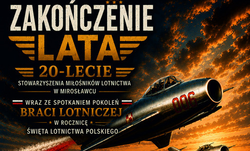 Zakończenie lata Miłośnicy Lotnictwa plakat A3 x20