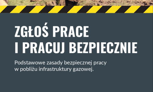 Ulotka Zgłoś prace i pracuj bezpiecznie 