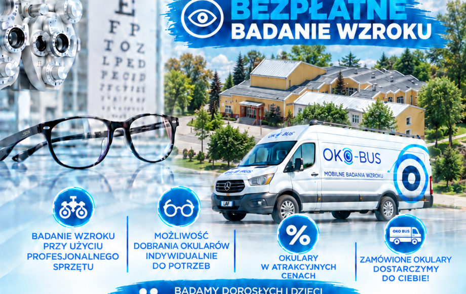Bezpłatne badania wzroku w Mirosławcu